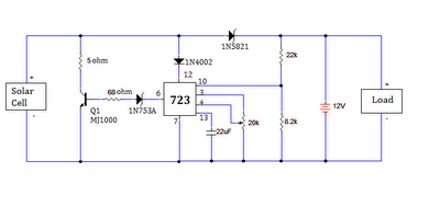 SOLAR BATTERY CHARGER CIRCUIT WITH OVER CHARGE PROTECTION