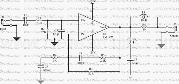 20 Watt Audio Amplifier