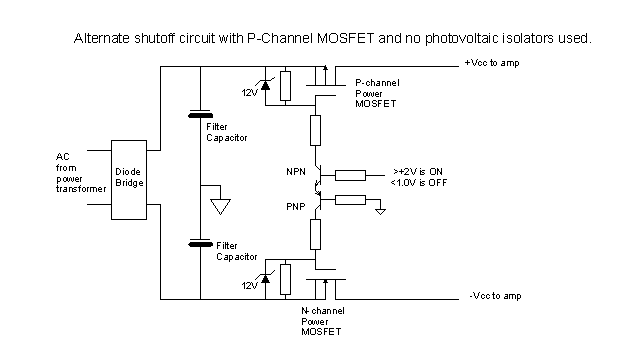 A DC Fault Protection Circuit for Audio Amplifiers circuit