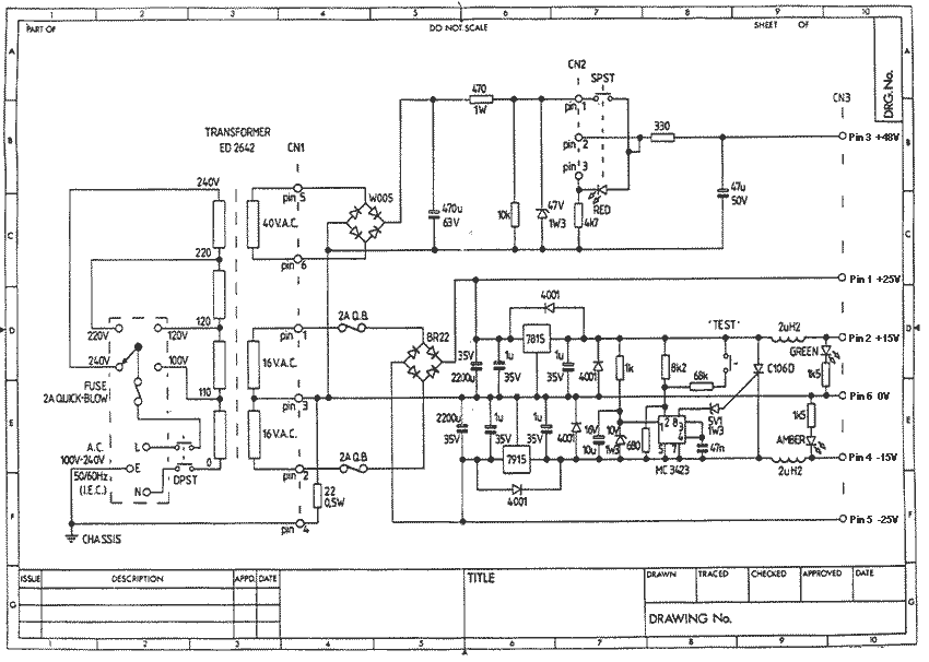 Seck power supply circuit diagram