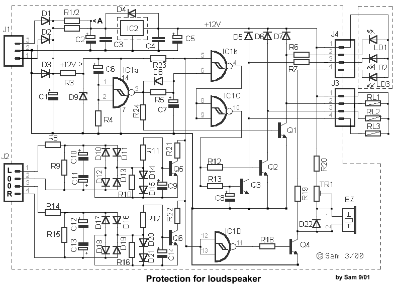 DC Protection Time Delay for Loudspeaker circuit