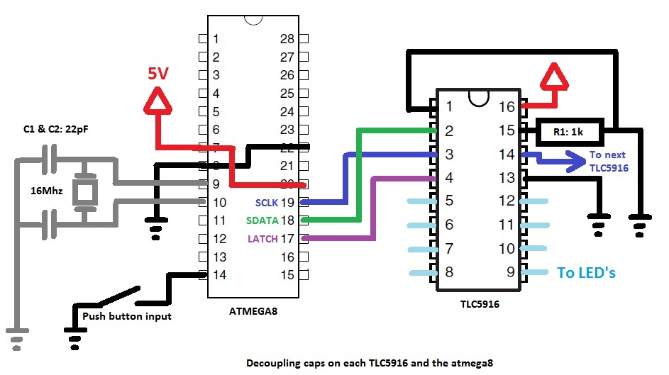 LED Hat circuit