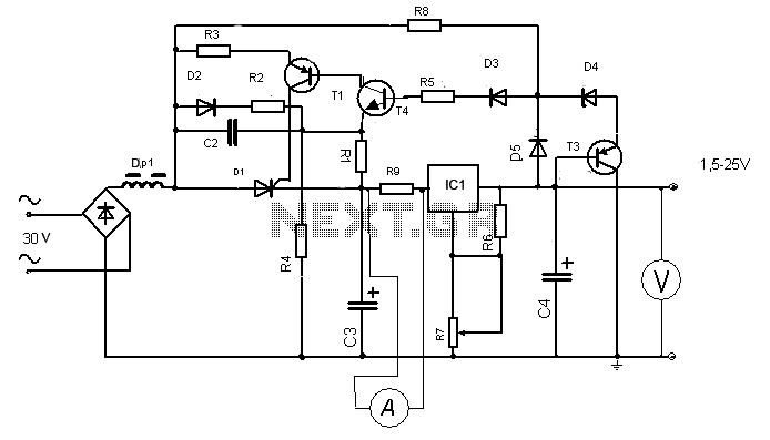 Power supply with preregulator circuit