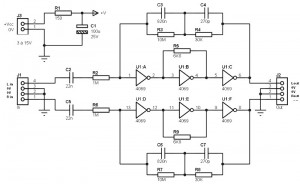 Simple RIAA Preamplifier using Logic IC CD4069