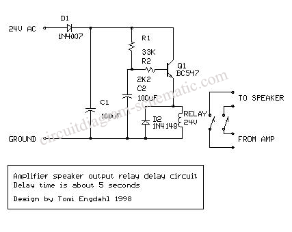 Circuit Delay and Speakers Protektor Using TL071