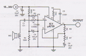 Dynamic mic preamplifier