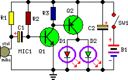 Flashing Eyes circuit