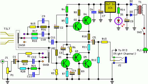 Pure Class-A Headphone Amplifier Schematic