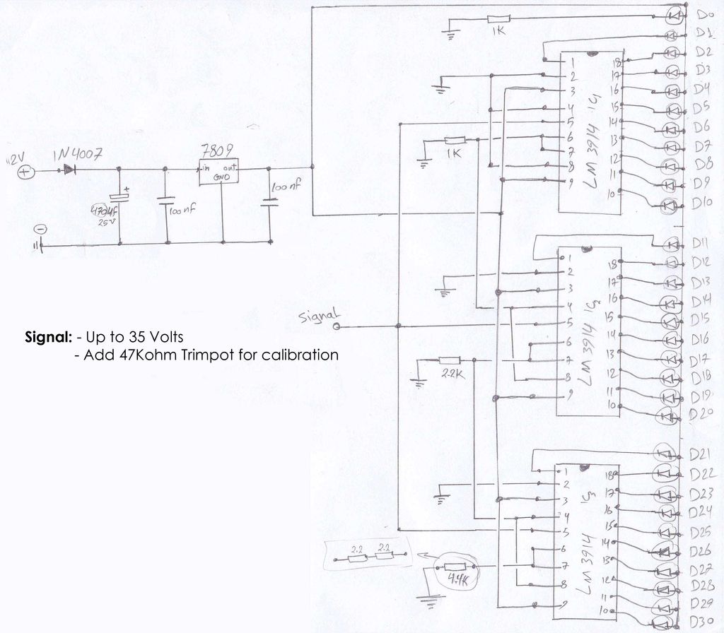 LED Speedometer circuit