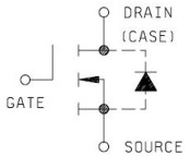 2N6764 FET Derating Curve circuit