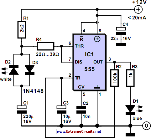 Bluish Flasher circuit