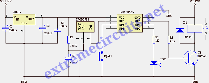 IR On/Off Switch Using Microcontroller