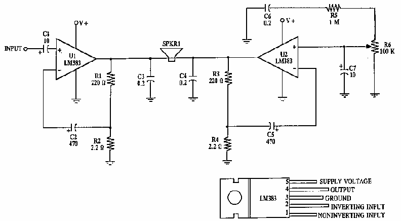 16 watt amplifier circuit