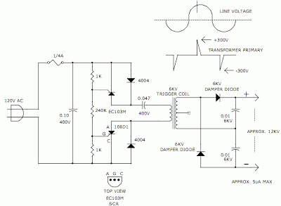 12KV High Voltage Generator circuit