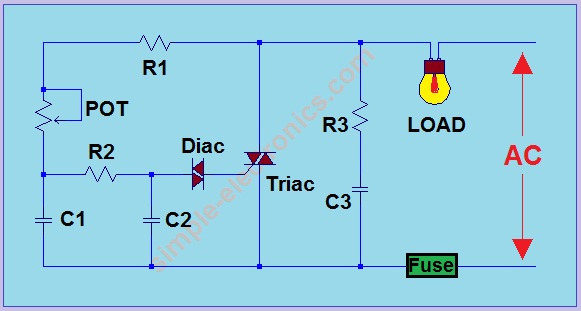 Modified 220V Dimmer Circuit
