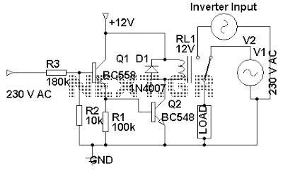 230 volt ac to inverter switching