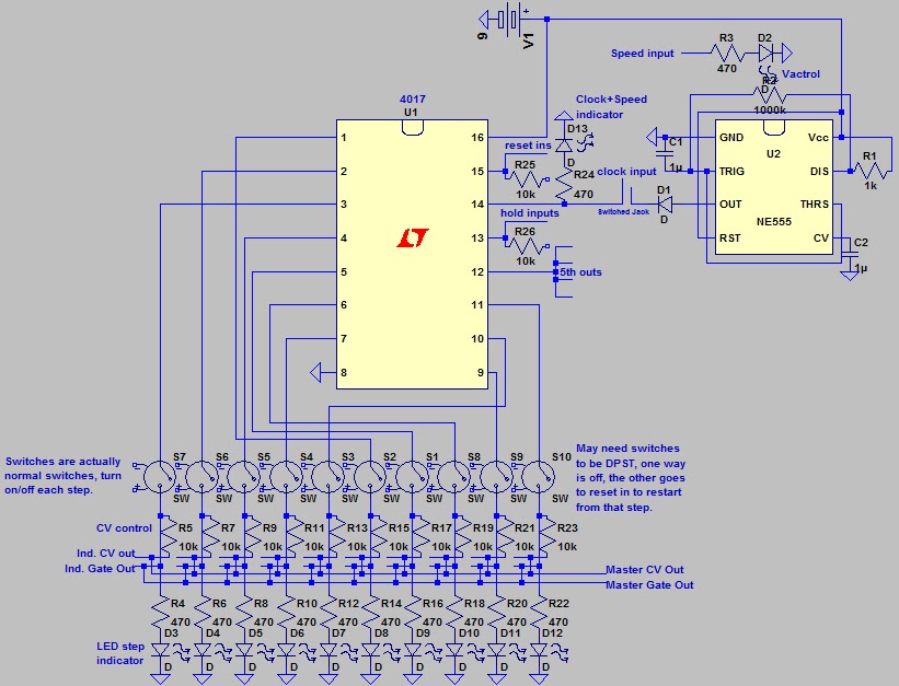4017 based sequencer