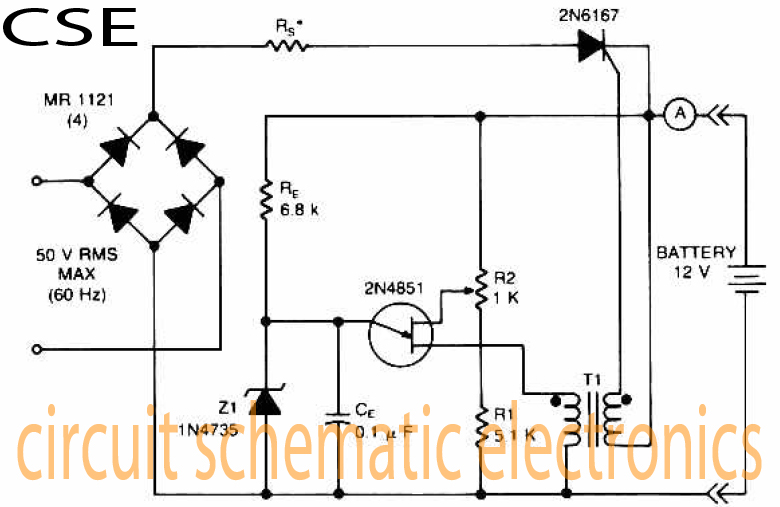 Variable charger circuit Schematic Diagram circuit