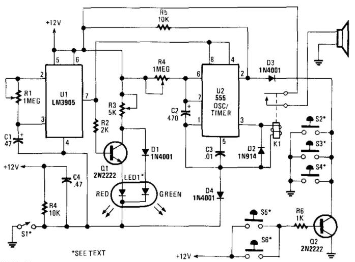 auto alarm schematic