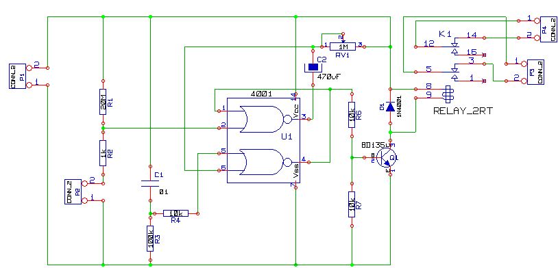 Audio CD4001 based on Car Alarm Circuit