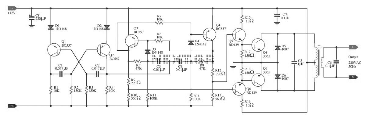 100w inverter circuit