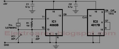 crystal base oscillator circuit