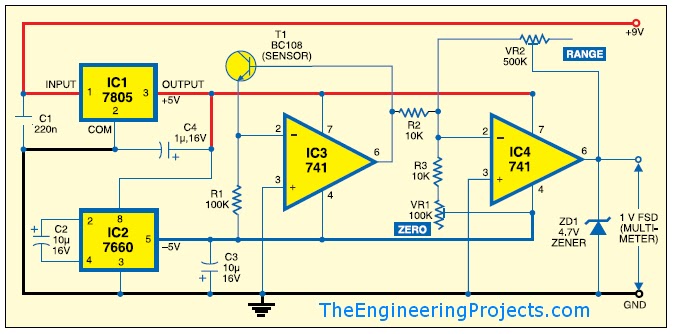digital thermometer circuit