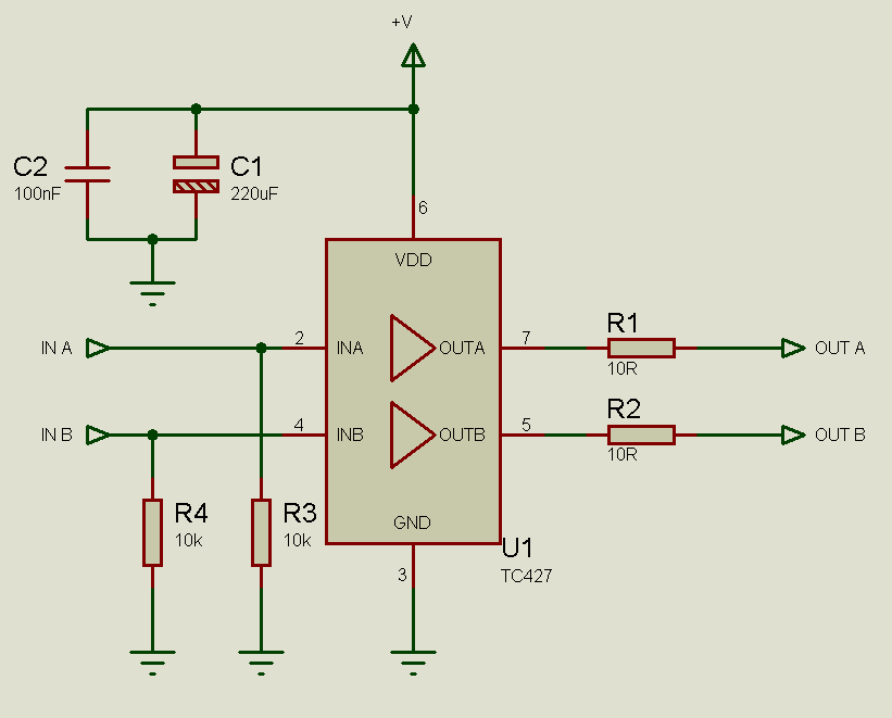 low side mosfet drive circuits and 23 circuit