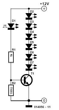 Fairy Flashing LED Lights circuit