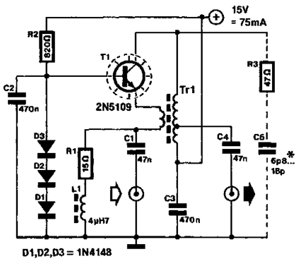 high level wideband rf preamplifier