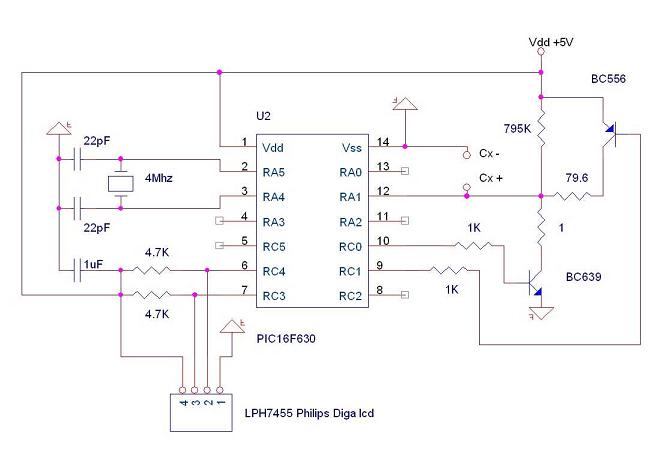 Capacitor meter circuit