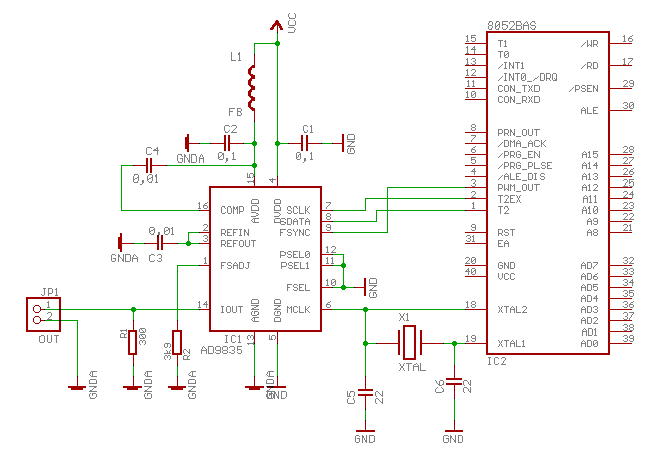 Using AD9835 DDS chip with BASIC-52