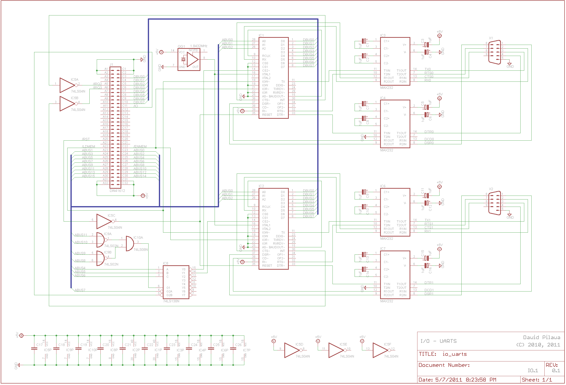 16-bit homebuilt computer project circuit