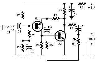 Portable Mic Preamplifier circuit