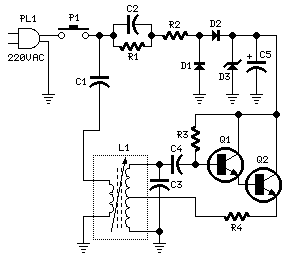Mains Remote Tranciever Alarm circuit