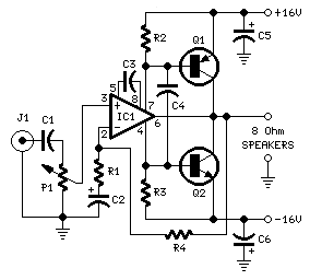 7 Watt Class B Audio Amplifier