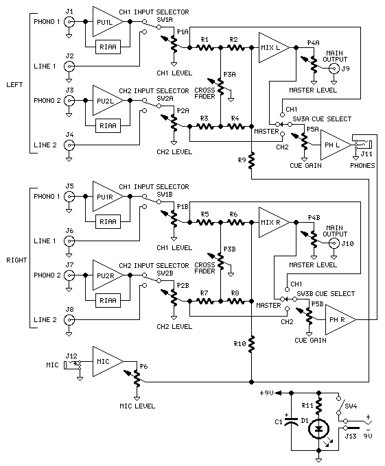 Compact DJ Station circuit