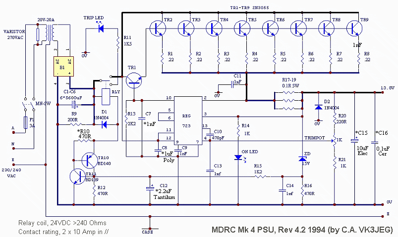 MDRC Mark 4 20 Amp Power Supply