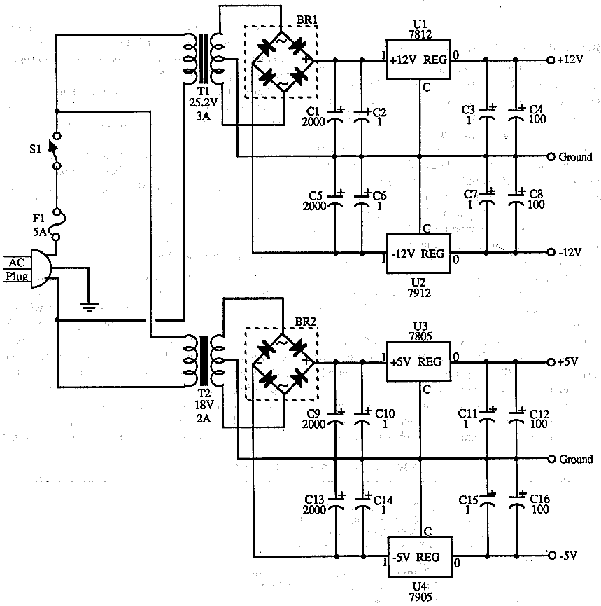 multiple volt power supply