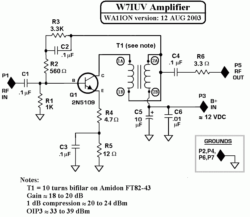 W7IUV Amplifier Card