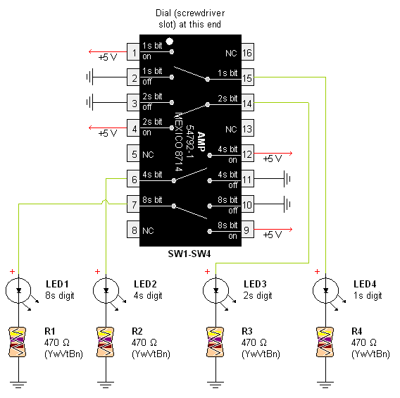 AMP Hexadecimal Rotary Switch