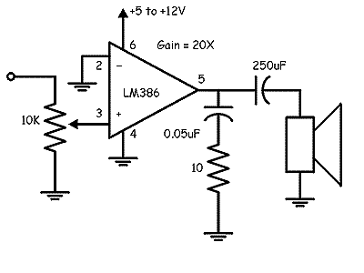 Low Power Audio Amplifier