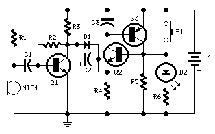 Electronic Candle Blow Out circuit