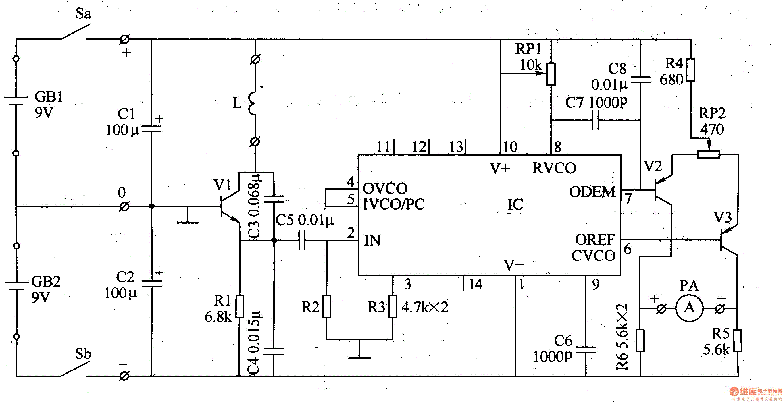 Metal detector 2 circuit