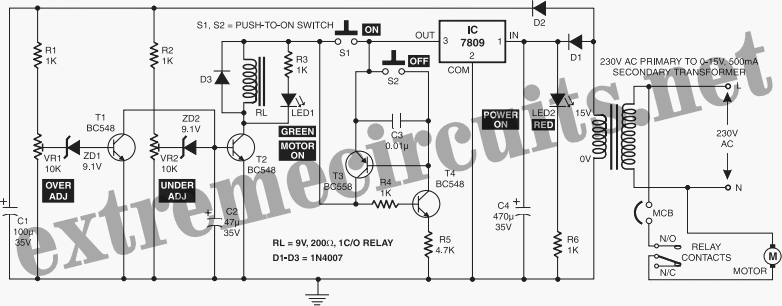 Electronic Motor Starter circuit