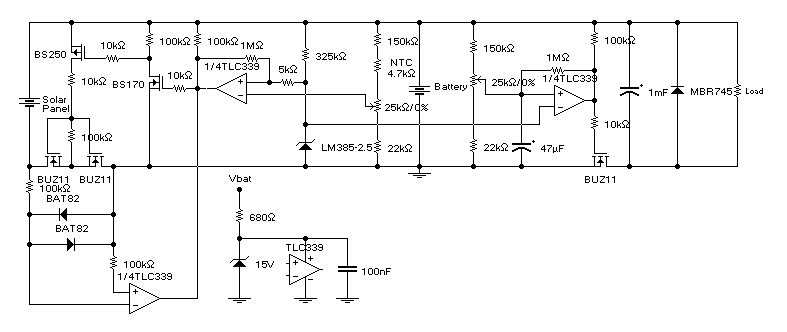 solar panel lead acid batteries charger