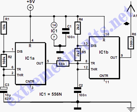 Wire Tracer Transmitter circuit