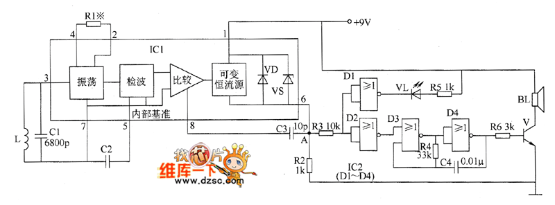 Metal detector circuit diagram 5 circuit