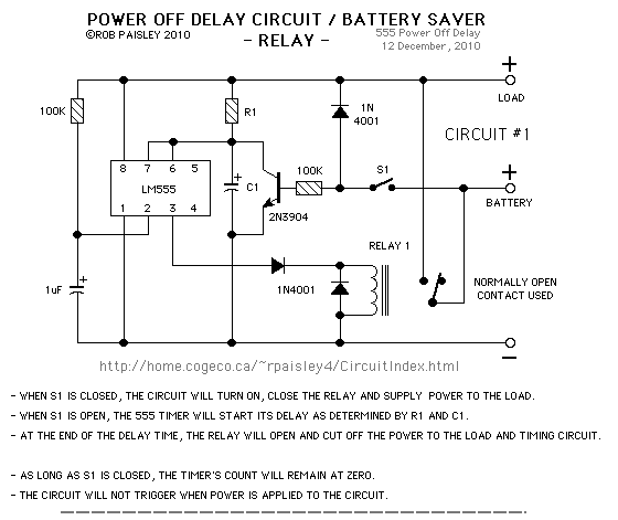 Power OFF Delay Circuits