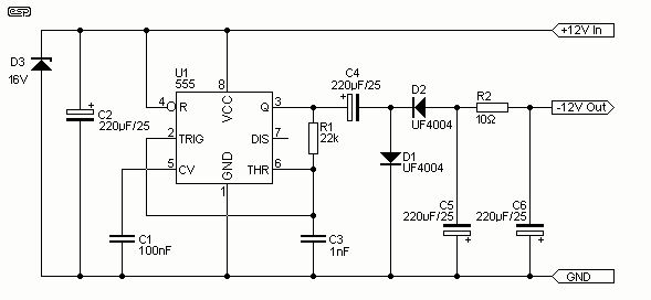 Low Power Negative Car Power Supply